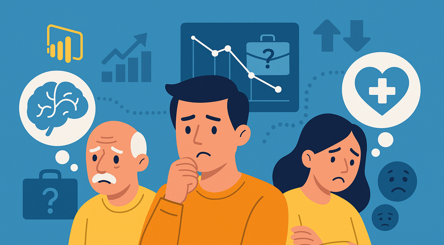 Project 7 Power BI: Impact of Unemployment on Mental Health 